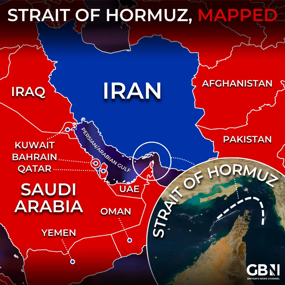 Strait of Hormuz map