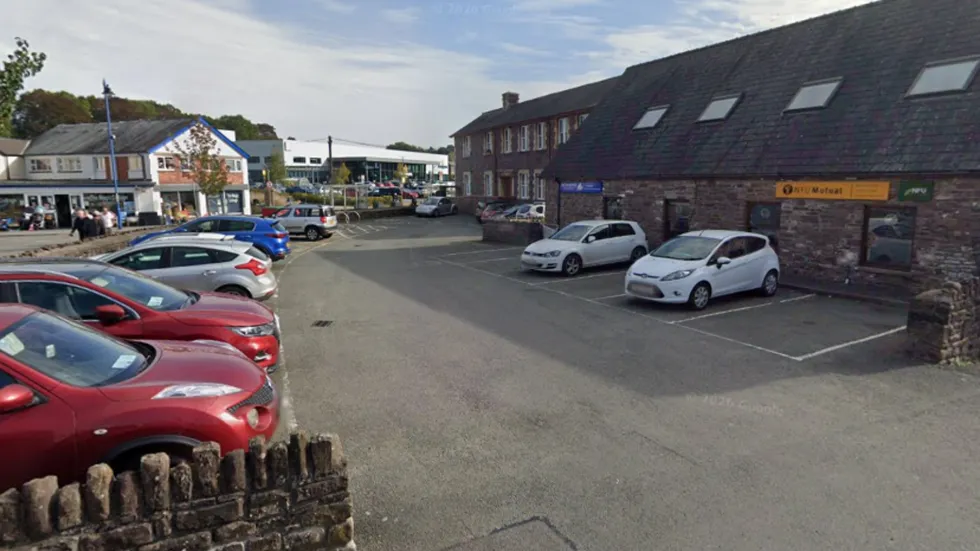 Tiverton Place Car Park in Abergavenny