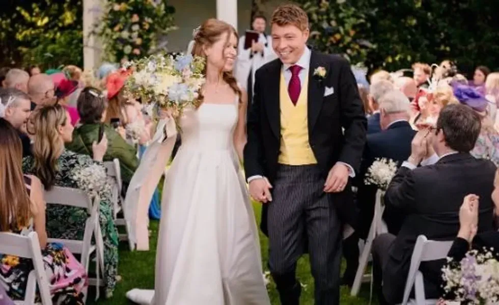 Patrick Christys and Emily Carver wedding