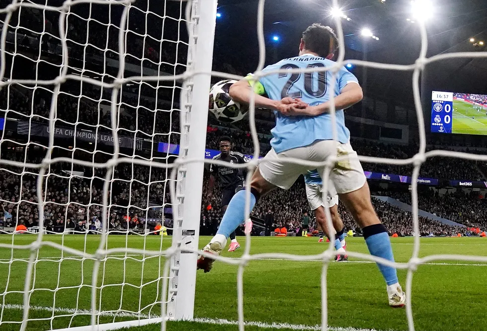 Bernardo Silva received the first red card of his career in Man City's Champions League defeat to Real Madrid