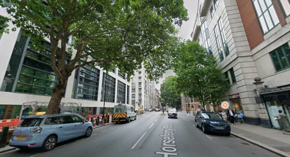 \u200bHorseferry Road in London, where the incident took place