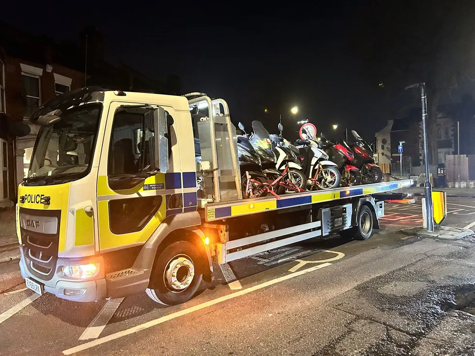 Seized e-bikes