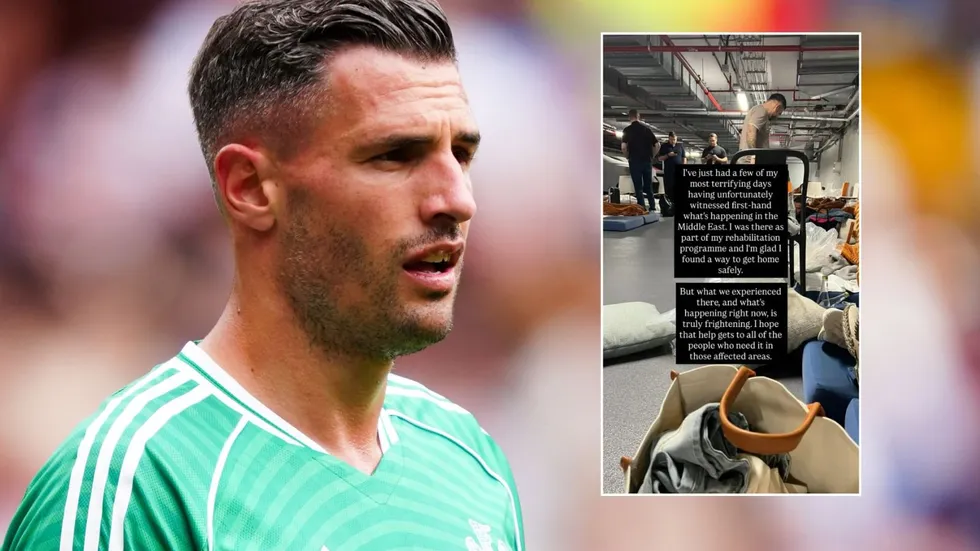 Newcastle defender Fabian Schar has arrived back safely on Tyneside following what he described as some of the most frightening days of his life