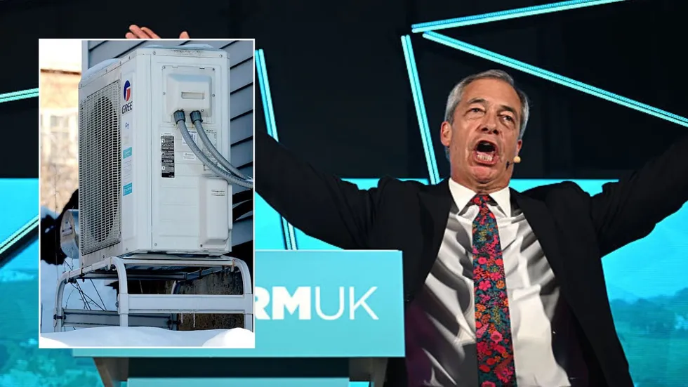 Nigel Farage and heat pump