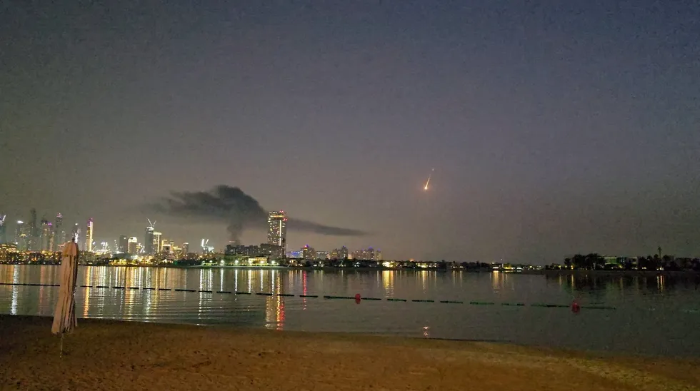Iranian strikes over Dubai