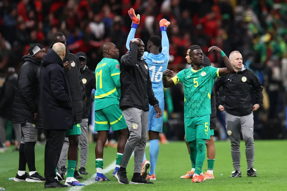 Senegal boss Pape Thiaw had ordered his players off the pitch after a controversial VAR call during the AFCON final