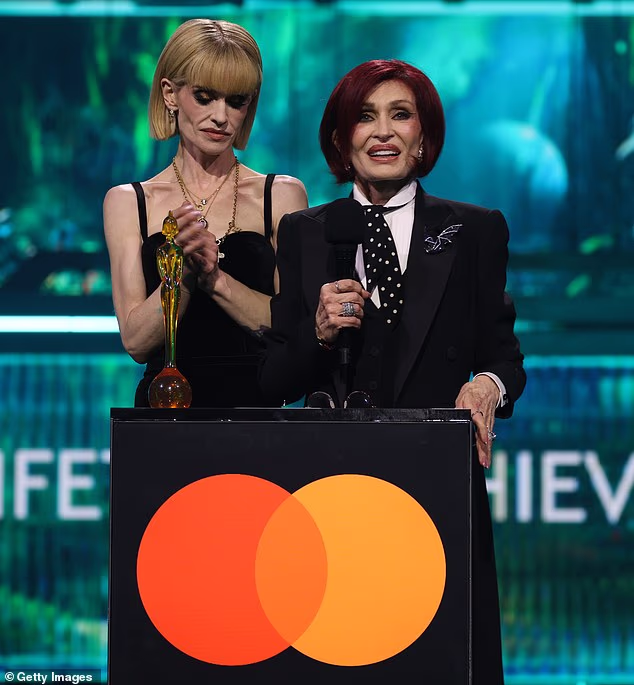 Sharon Osbourne and daughter Kelly made a heartfelt speech in honour of the late Ozzy as he was awarded the Lifetime Achievement Award at Saturday's BRITs