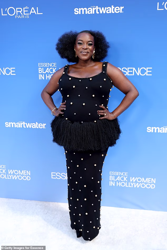 Sinners’ pregnant star Wunmi Mosaku shows off her bump as she joins husband Tash Moseley at the Essence Black Women In Hollywood Awards after addressing BAFTAs N-word controversy