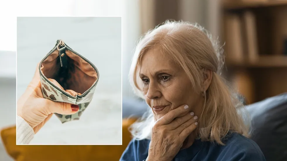 Pensioner warned and empty purse