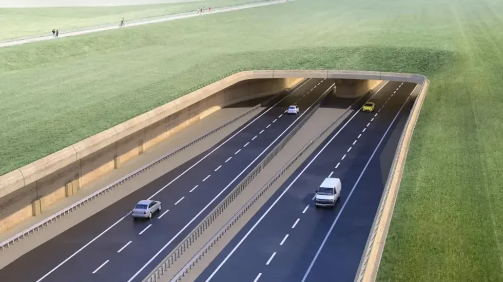 The proposed A303 Stonehenge tunnel