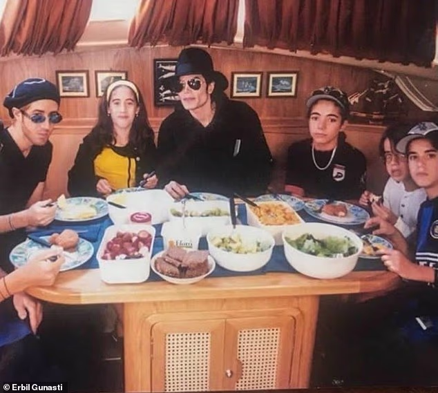 Pictured: Michael Jackson (centre) and the Cascio family, who, for decades, occupied a place at the very heart of the singer's inner circle