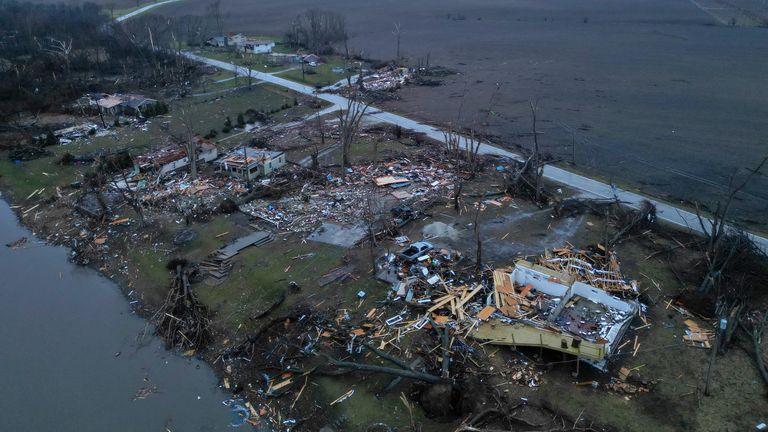 Aroma Park, Illinois. Pic: AP