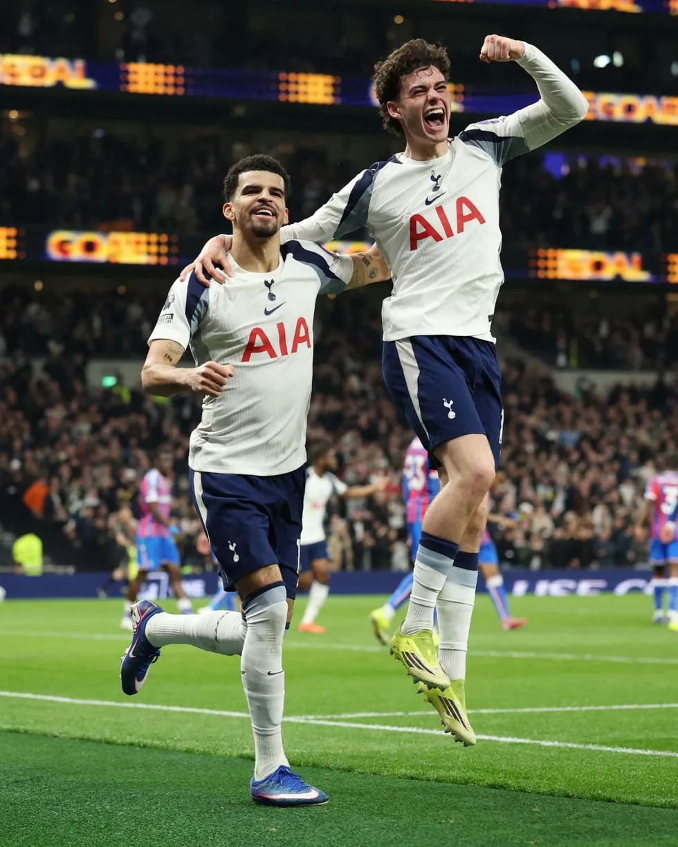 Dominic Solanke put Tottenham ahead against Crystal Palace on Thursday night