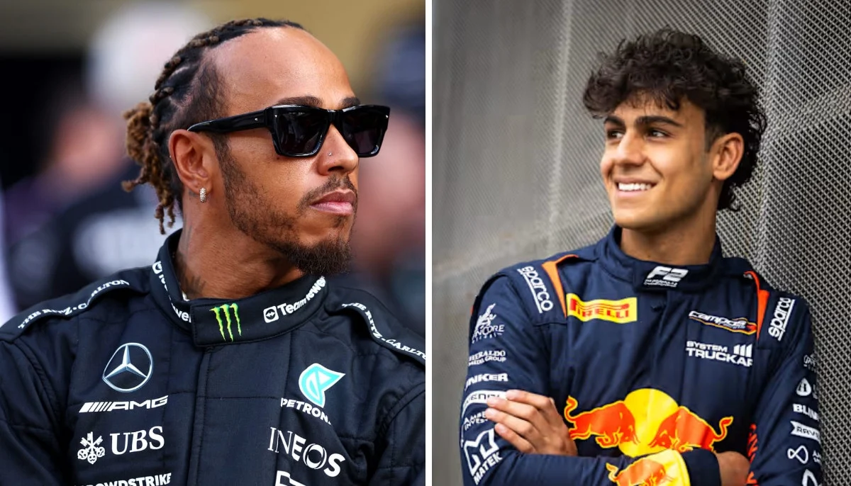 What advice did Arvid Lindblad receive from Lewis Hamilton before first F1 race weekend?