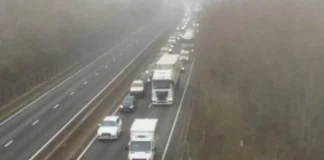 Drivers face traffic chaos as police shut major routes after crashes and ‘significant diesel spillage’