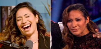 Karen Hauer puts on a brave face as she returns to TV after brutal Strictly ‘axing’