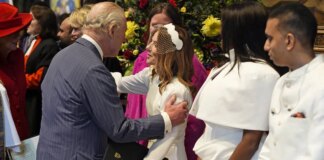 Spice Girl recreates iconic moment with King Charles at Commonwealth Day service