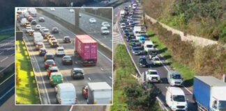 Drivers face traffic standstill after lorry crash causes ‘substantial diesel spill’