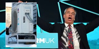 Reform pledges to ban ‘lunatic green levies’ in net zero purge as Britain’s heat pump row reignites