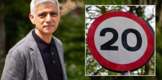 Major rollout of 20mph speed limits and road changes backed by £95m to meet Sadiq Khan’s targets