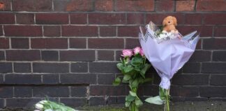 Flowers left where newborn baby girl fell to her death | UK News