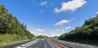 Emergency crews called to 12-vehicle crash on motorway – five people taken to hospital | UK News