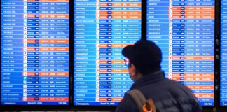 Thousands of US flights cancelled or delayed and several states under tornado watch | US News